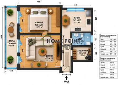 Vânzare - Apartament în Văzrajdane 1,  Varna