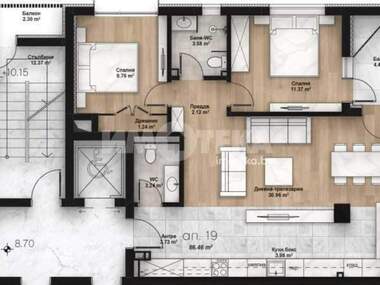 Satış - Apartman olarak Liulin-2,  Sofia