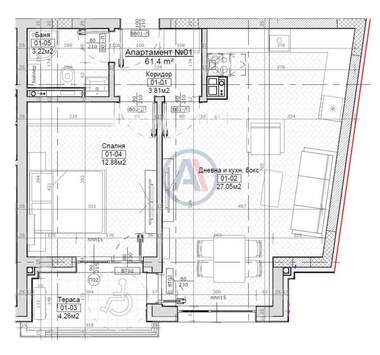 Satış - Apartman olarak Levski,  Sofia