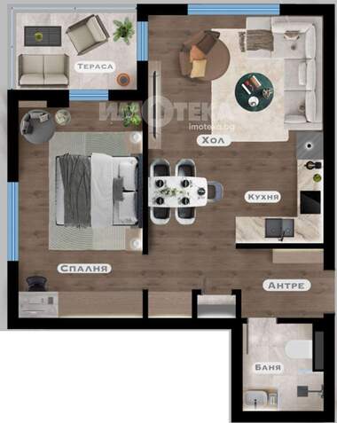 For sale - Apartment in Gorubliane,  Sofia