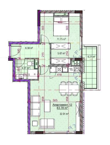 Vânzare - Apartament în Oboriștie,  Sofia
