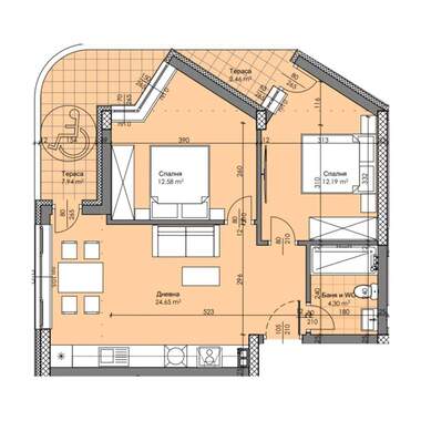 Satış - Apartman olarak Hristo Smirnenski,  Plovdiv