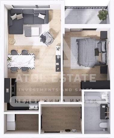Vânzare - Apartament în Hristo Smirnenski,  Plovdiv