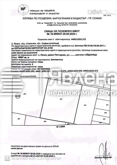 Продажа - Участок под строительство в Лозен,  София