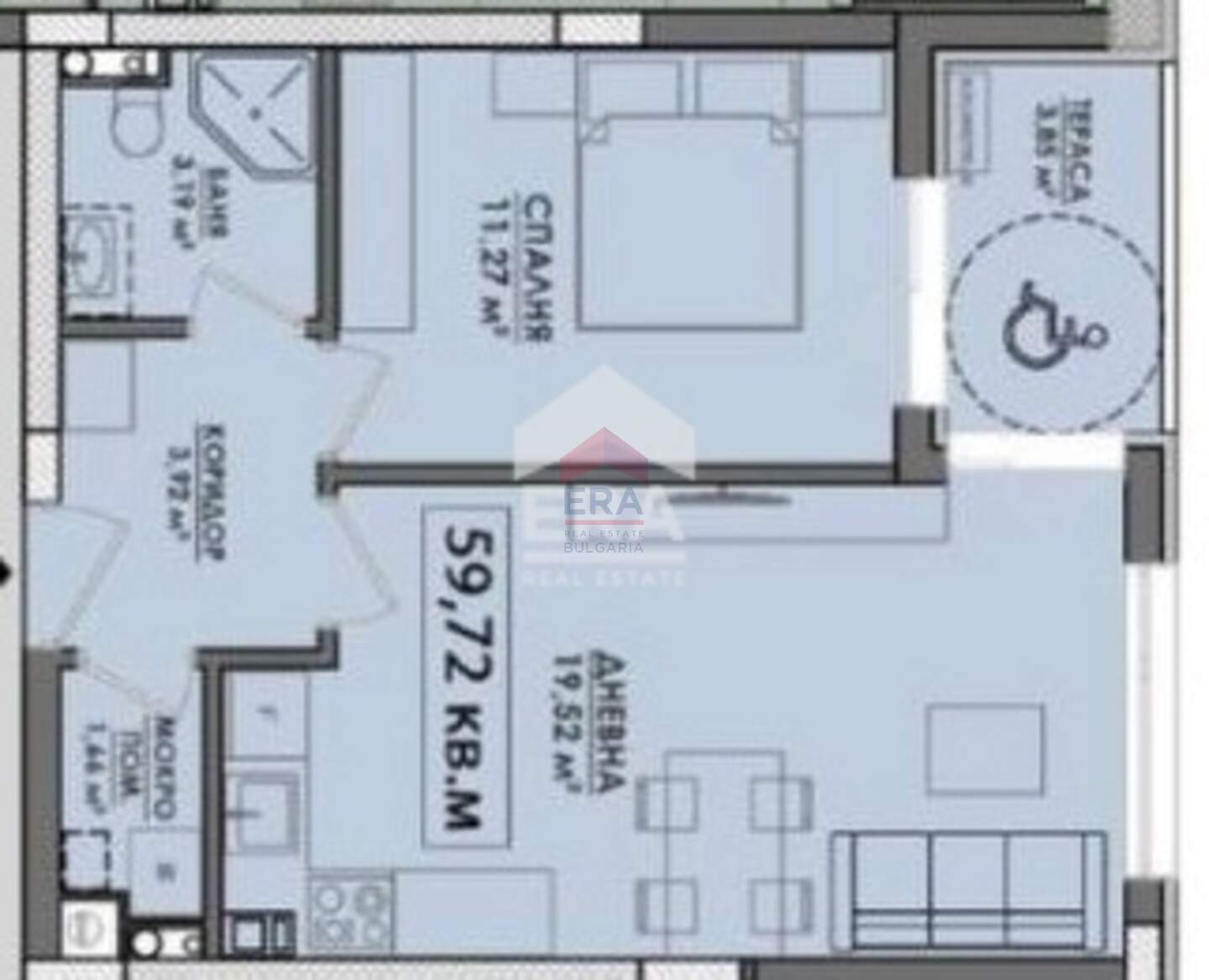 Cu două camere Apartament în Madika, Burgas – fotografia 6