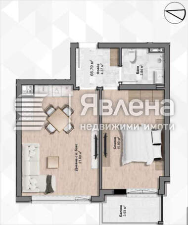 For sale - Apartment in Banishora,  Sofia