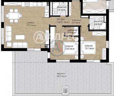 Продажа - Квартира в Дружба-2,  София