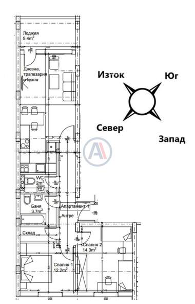 Satış - Apartman olarak Liulin-2,  Sofia