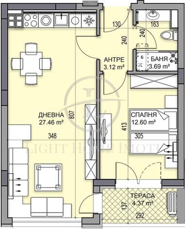Satış - Apartman olarak Gagarin,  Plovdiv