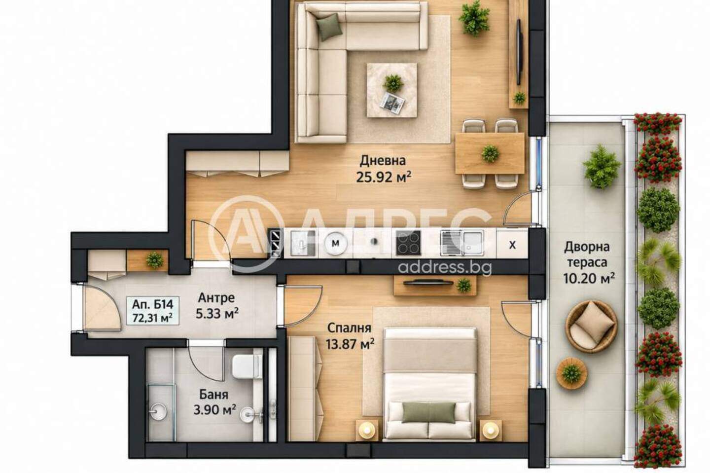 İki odalı Apartman olarak Malinova Dolina, Sofia – fotoğraf 2