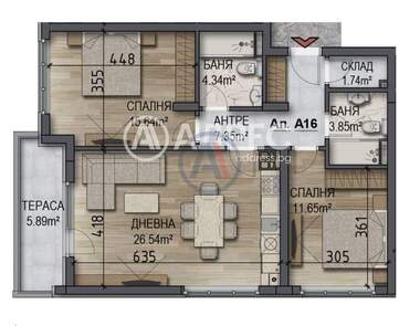Verkauf - Wohnung in Owtscha Kupel,  Sovia