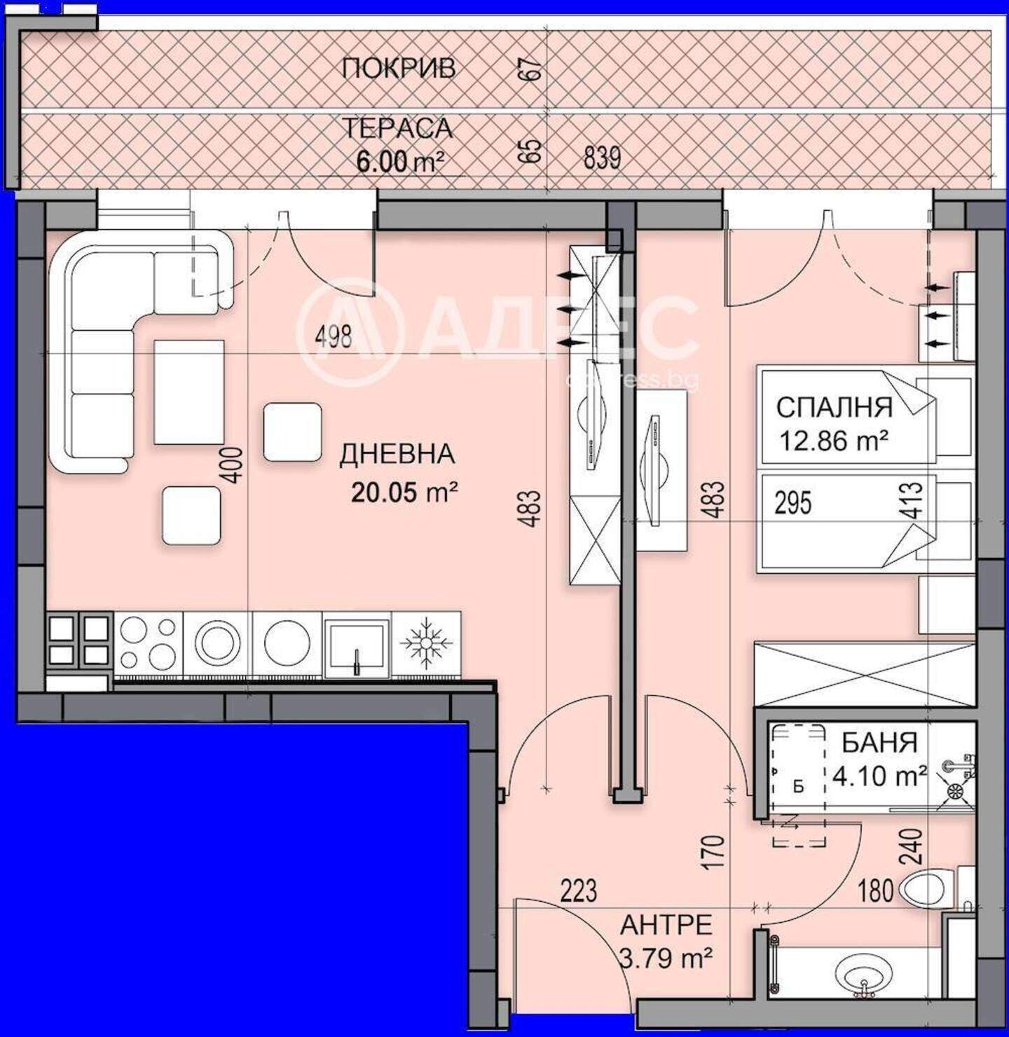 Dreizimmer Wohnung in Gagarin, Plovdiv – Foto 3