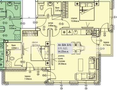 Satış - Apartman olarak Karşiaka,  Plovdiv