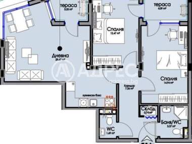 Vânzare - Apartament în Horizont,  Burgas