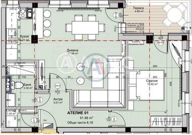 Satış - Apartman olarak Krasno selo,  Sofia