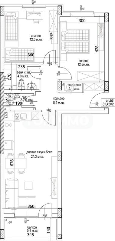 Vânzare - Apartament în Kaîsieva gradina,  Varna
