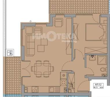 Satış - Apartman olarak Malinova Dolina,  Sofia