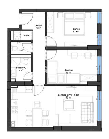 For sale - Apartment in Vastanicheski,  Plovdiv