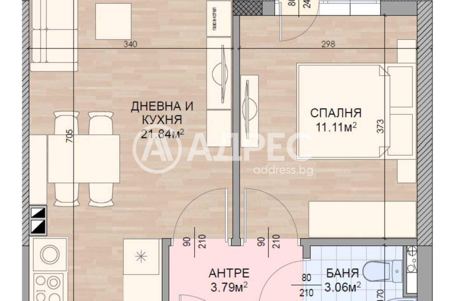 Двустаен Апартамент в Карпузица, София – снимка 3