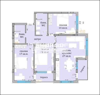Satış - Apartman olarak Kiuçuk Parij,  Plovdiv