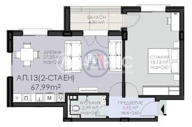 Продажа - Квартира в Овча Купел 1,  София
