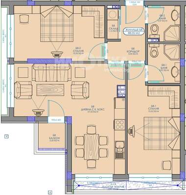 For sale - Apartment in Obelia 2,  Sofia
