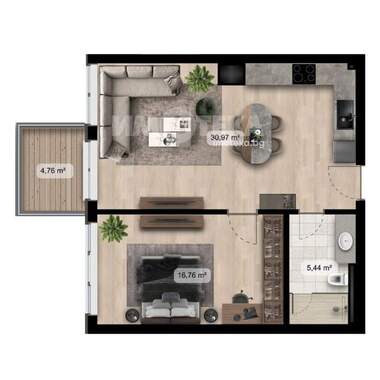 For sale - Apartment in Poligona,  Sofia