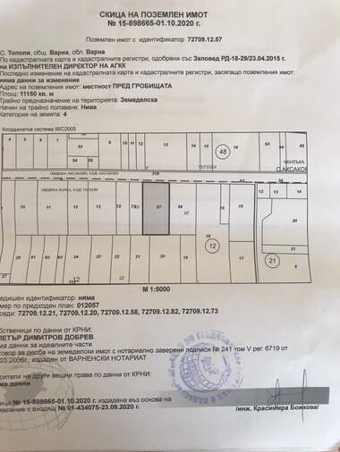 Продажба - Парцел за строителство в Тополи,  Варна