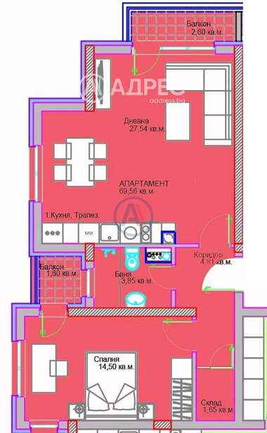 For sale - Apartment in Liulin-5,  Sofia
