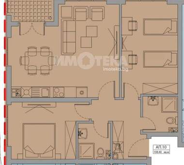 Satış - Apartman olarak Malinova Dolina,  Sofia