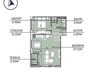 For sale - Apartment in Vazrajdane 1,  Varna