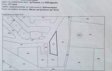 Продажба - Парцел за строителство в Дружба 4,  Плевен