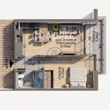 Satış - Apartman olarak Manastirski livadi-Iztok,  Sofia