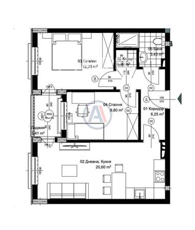 Vânzare - Apartament în Văzrajdane 3,  Varna