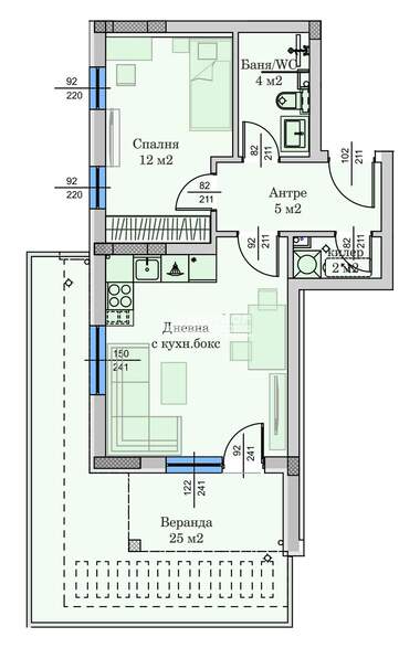 Satış - Apartman olarak Hristo Smirnenski,  Plovdiv