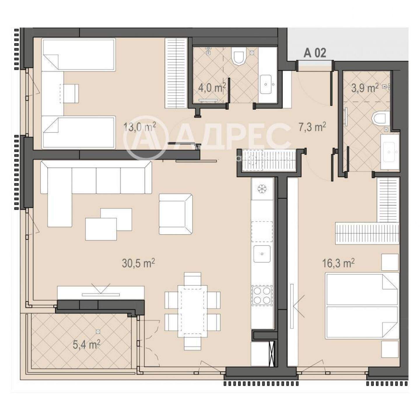 Üç odalı Apartman olarak Borovo, Sofia – fotoğraf 4
