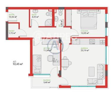 Vânzare - Apartament în Vladislavovo,  Varna