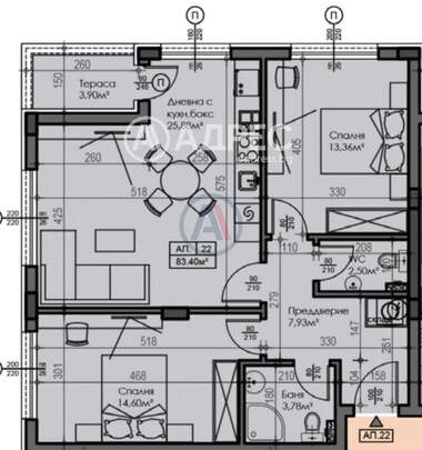 Vânzare - Apartament în Malinova Dolina,  Sofia