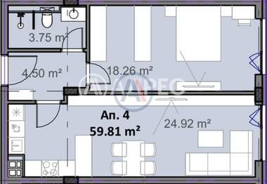 Satış - Apartman olarak Ovça Kupel 2,  Sofia