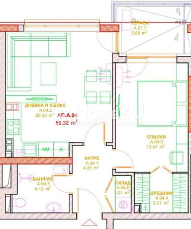 Satış - Apartman olarak Karnobat,  Burgas