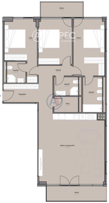 Satış - Apartman olarak Oborishte,  Sofia