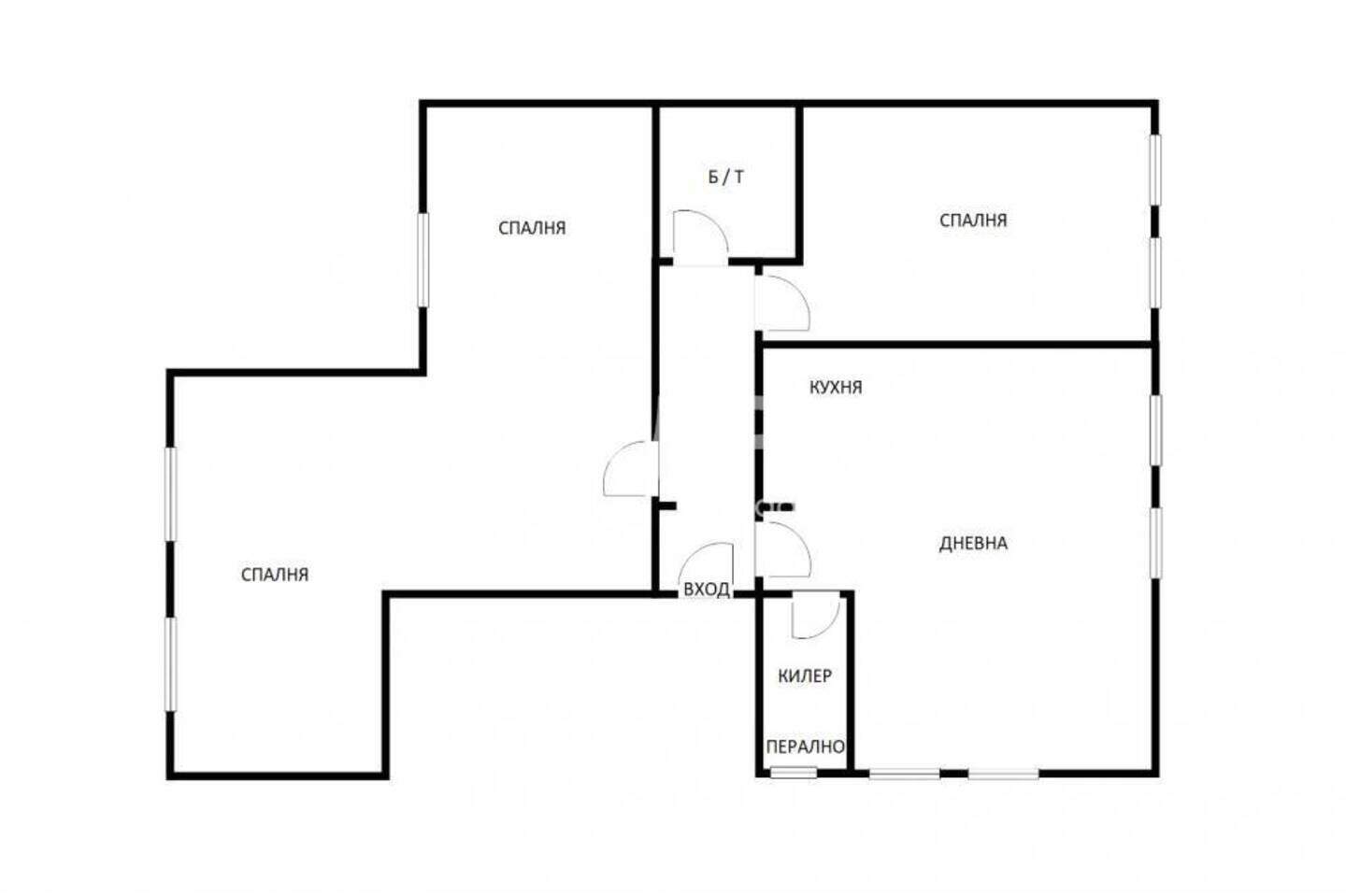 Cu trei camere Apartament în Kolhozen pazar, Varna – fotografia 3