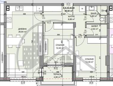 Satış - Apartman olarak Kaysieva gradina,  Varna