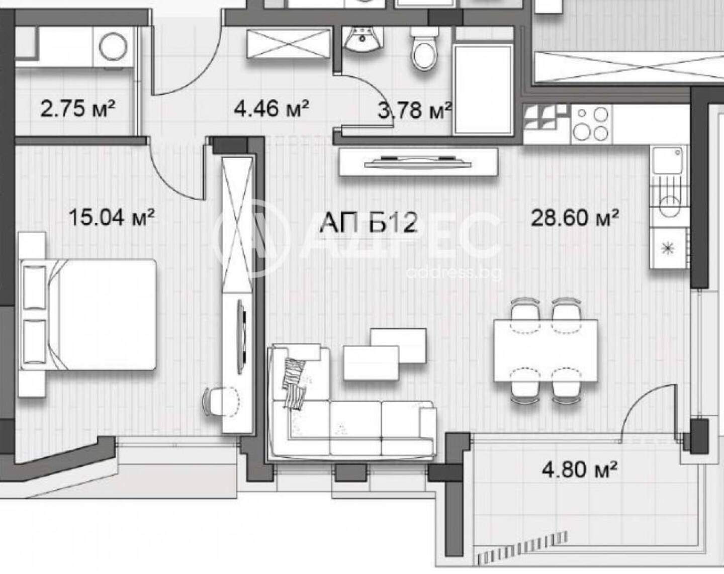 İki odalı Apartman olarak Krastova vada, Sofia – fotoğraf 4