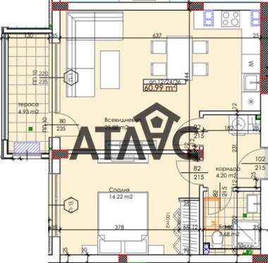 Satış - Apartman olarak Trakia,  Plovdiv