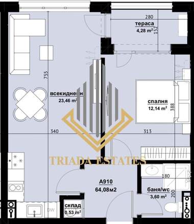 Satış - Apartman olarak Horizont,  Burgas