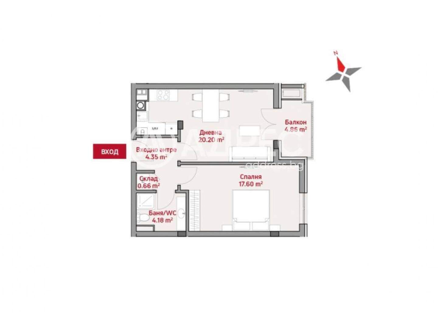 İki odalı Apartman olarak Manastirski livadi-Iztok, Sofia – fotoğraf 4