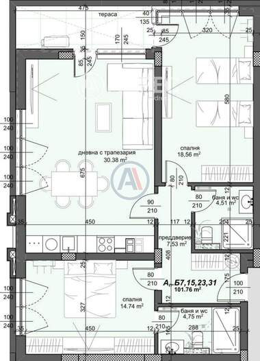 Verkauf - Wohnung in Trakia,  Plowdiw
