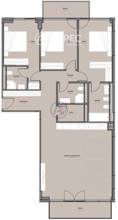 Satış - Apartman olarak Oborishte,  Sofia