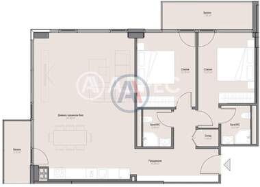 Vânzare - Apartament în Oboriștie,  Sofia